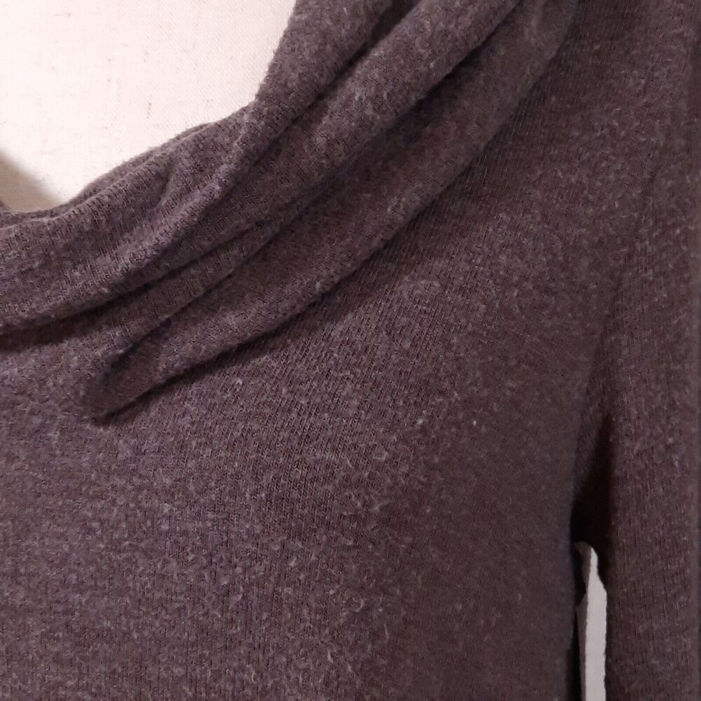 Michael Stars Womens Sweater Size XS Knit Trapeze Swing Cowl Neck Thumb Holes - Picture 2 of 12